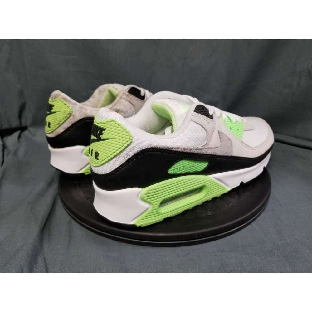 Nike Air Max 90 Sneakers White Volt Mens Size 9.5 Display NEW IN BOX! - Picture 8 of 14